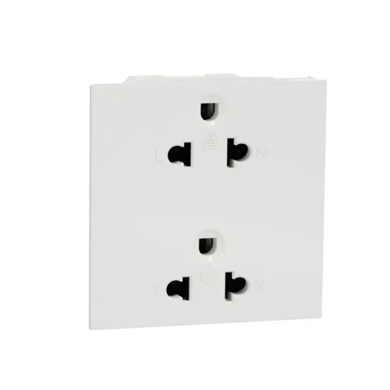 Ảnh của Ổ cắm đôi 3 chấu 16A size E Schneider M3T426UST2_WE