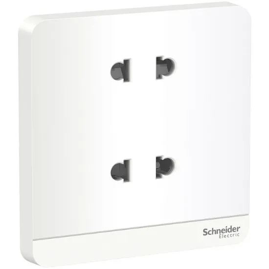 Ảnh của Ổ cắm đôi 2 chấu 16A Schneider E83426U2_WE_G19