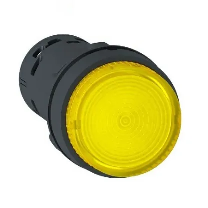 Ảnh của Nút nhấn nhả Schneider XB7NW38B1, 22mm, Đèn vàng 24V