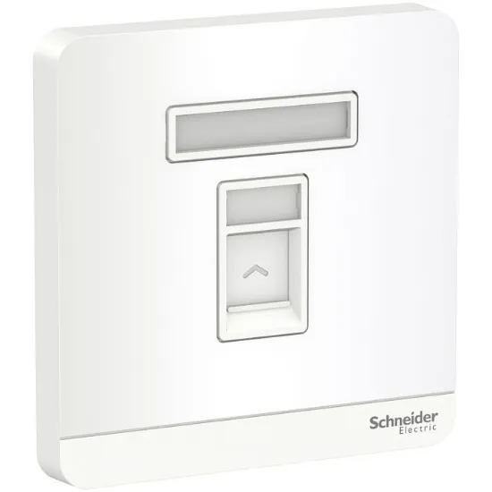 Ảnh của Ổ cắm mạng cat6 đơn Schneider E8331RJS6_WE_G19