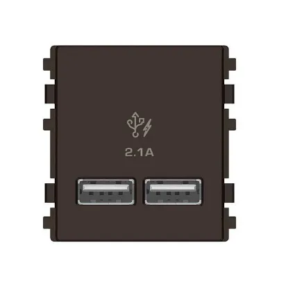 Ảnh của Ổ sạc USB 2.1A đôi Schneider 8432USB_BZ size M