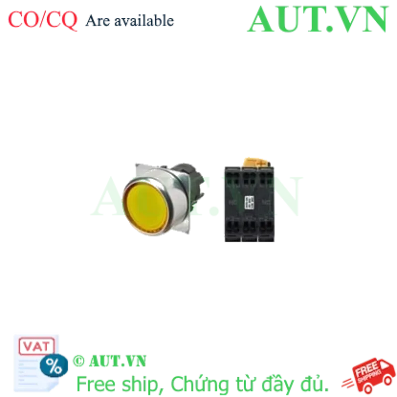 Ảnh của Công tắc nút nhấn Omron A22NL-RNA-TYA-P202-YA