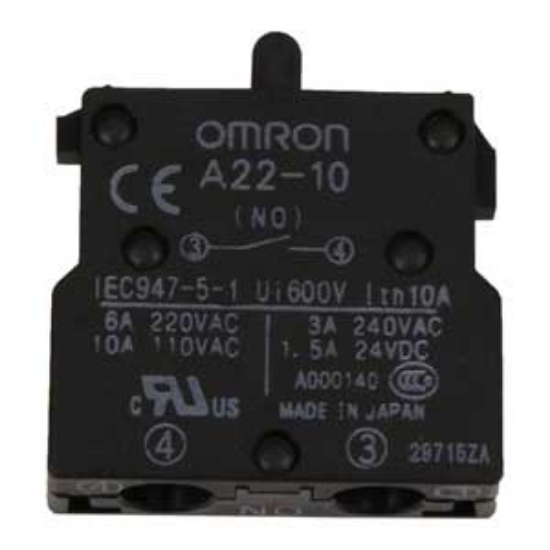 Ảnh của Công tắc nút nhấn Omron A22-10