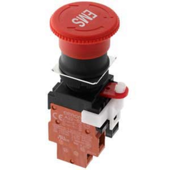 Ảnh của Công tắc nút nhấn Omron A22E-M-02-EMS-RD