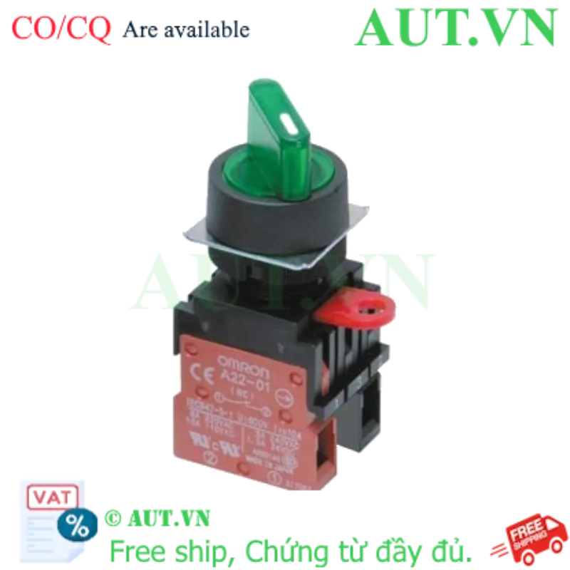 Ảnh của Công tắc nút nhấn Omron A22W-2AG-T1-11