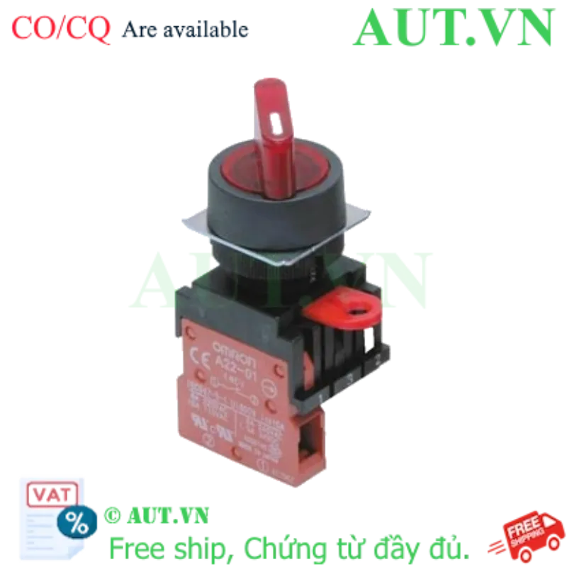 Ảnh của Công tắc nút nhấn Omron A22W-2AR-T1-01
