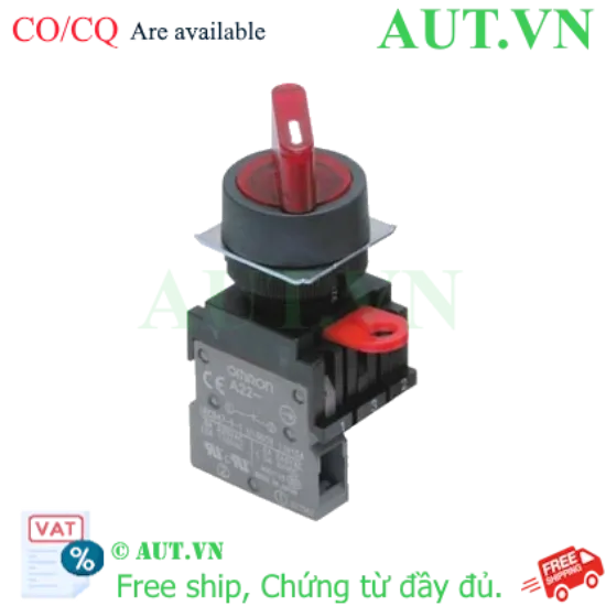 Ảnh của Công tắc nút nhấn Omron A22W-2AR-T1-10
