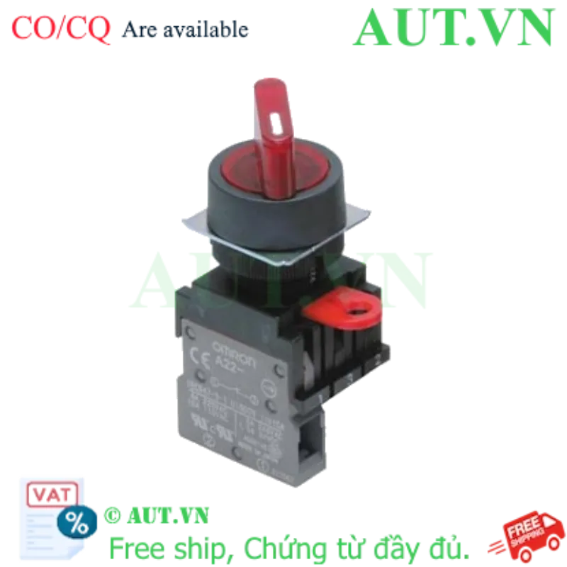 Ảnh của Công tắc nút nhấn Omron A22W-2AR-T2-10