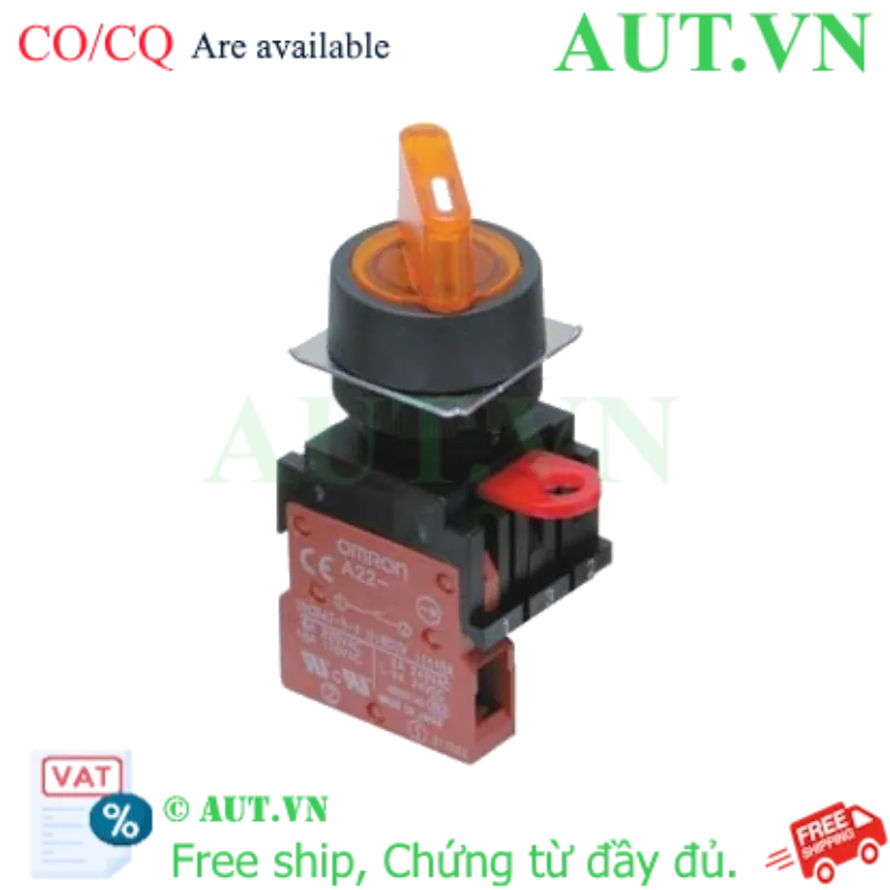 Ảnh của Công tắc nút nhấn Omron A22W-2AY-T2-01