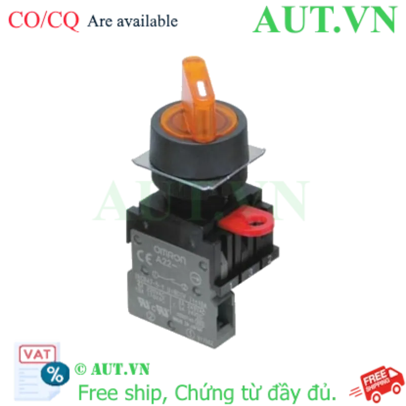 Ảnh của Công tắc nút nhấn Omron A22W-2AY-T2-10