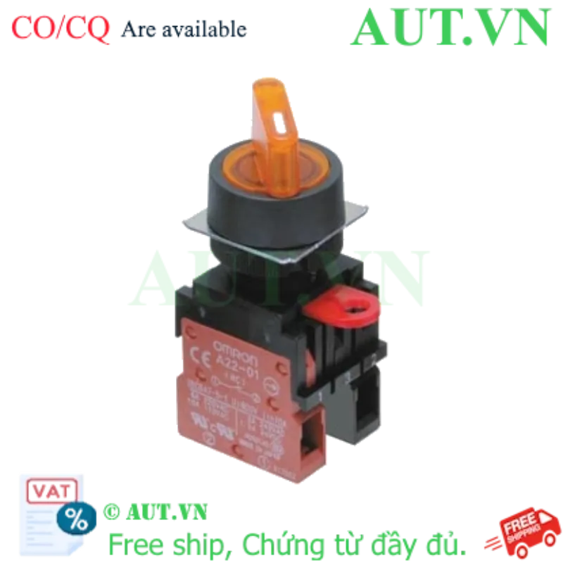 Ảnh của Công tắc nút nhấn Omron A22W-2AY-T2-11