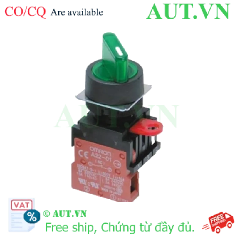 Ảnh của Công tắc nút nhấn Omron A22W-2MG-24A-01