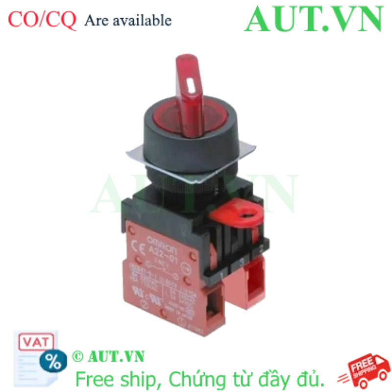 Ảnh của Công tắc nút nhấn Omron A22W-2MR-24A-02