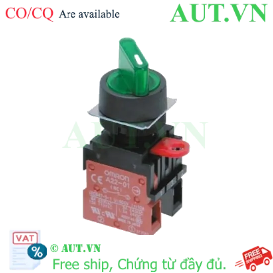 Ảnh của Công tắc nút nhấn Omron A22W-3MG-24A-11