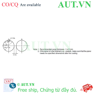 Ảnh của Công tắc nút nhấn Omron A3PT-90A12-24CW