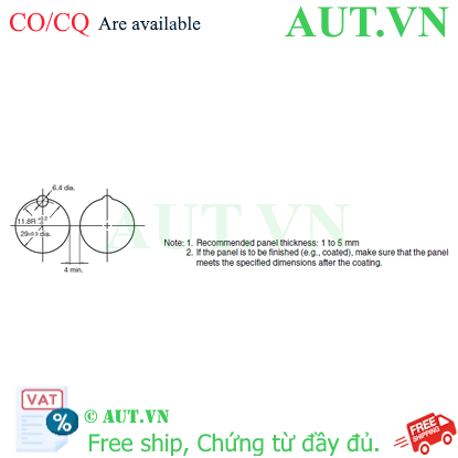 Ảnh của Công tắc nút nhấn Omron A3PT-90E12-24CO