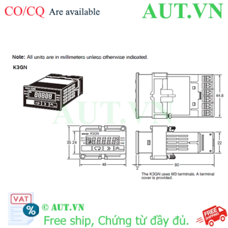 Ảnh của Đồng hồ đo đa năng Omron K3GN-NDC DC24
