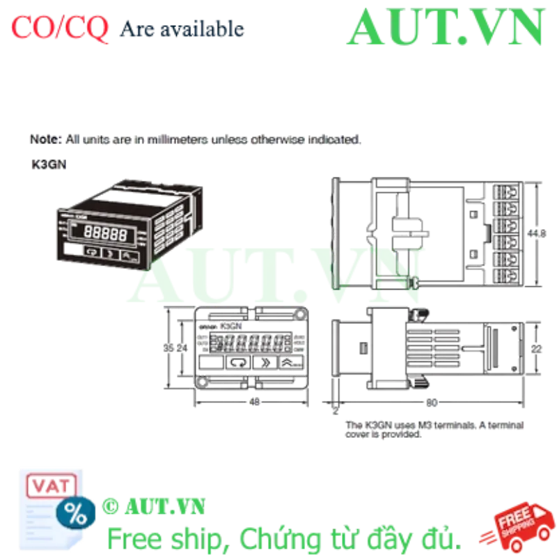 Ảnh của Đồng hồ đo đa năng Omron K3GN-NDC-L1 DC24