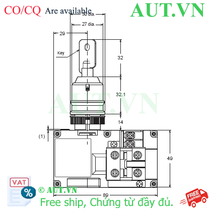 Ảnh của Khóa cửa an toàn Omron A22LK-2RLA-22-K01-SJ