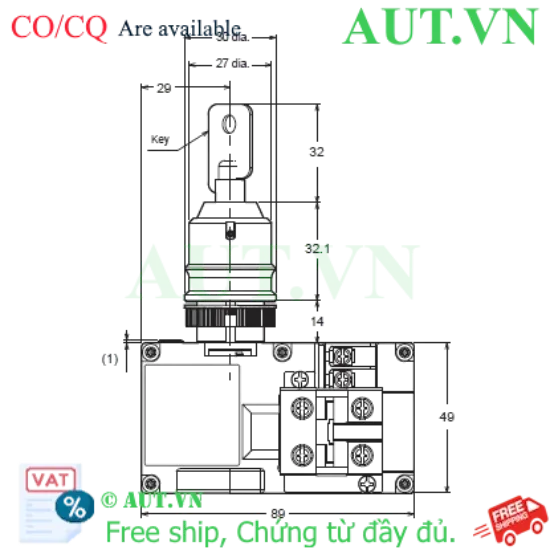 Ảnh của Khóa cửa an toàn Omron A22LK-2RLB-22-K01-SJ
