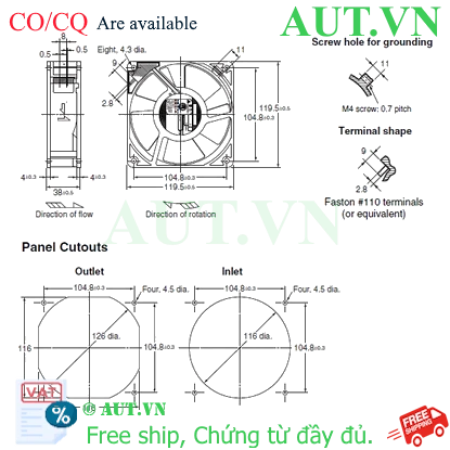 Ảnh của Quạt thông gió Omron R87F-A4A15HP