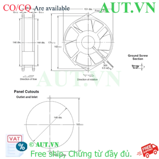Ảnh của Quạt thông gió Omron R87T-A4A05H