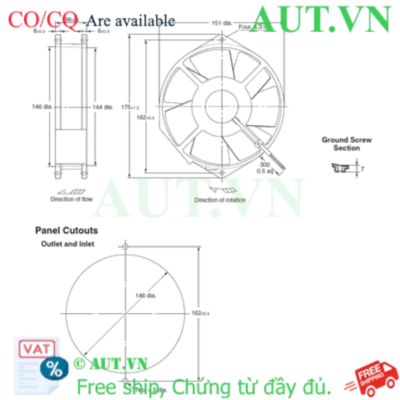 Ảnh của Quạt thông gió Omron R87T-A4A05H