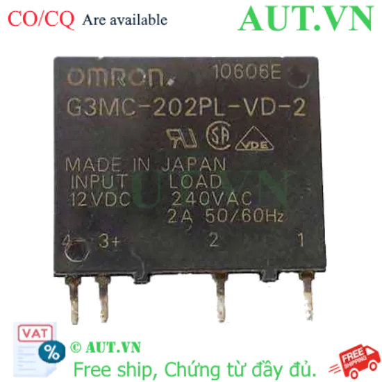 Ảnh của Relay bán dẫn Omron G3MC-202PL-VD-2 DC12
