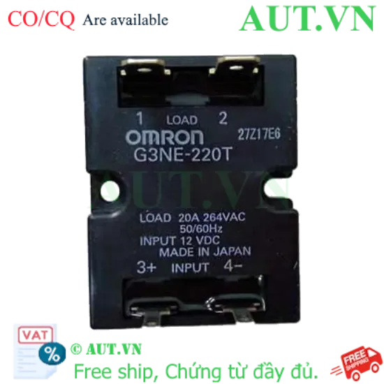 Ảnh của Relay bán dẫn Omron G3NE-220T DC12