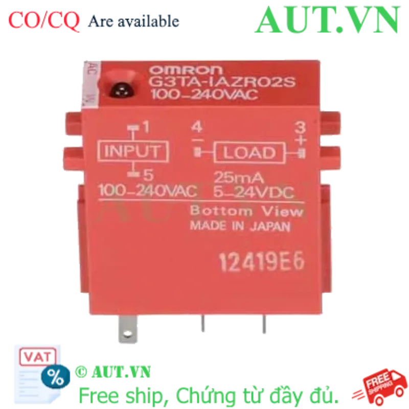 Ảnh của Relay bán dẫn Omron G3TA-IAZR02S AC100-240