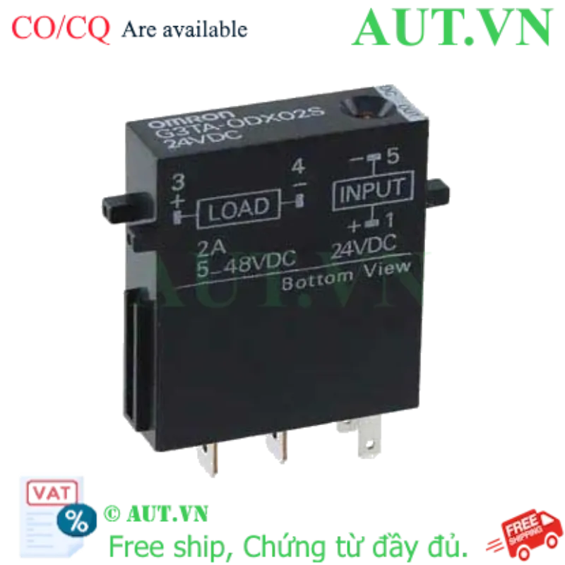 Ảnh của Relay bán dẫn Omron G3TA-ODX02S DC24