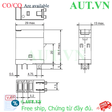Ảnh của Rơ le trung gian Omron G2R-1-SNDI DC24 (S)