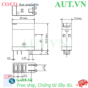 Ảnh của Rơ le trung gian Omron G2R-1-SNI AC200/(220) (S)