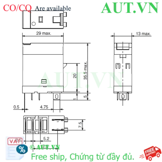 Ảnh của Rơ le trung gian Omron G2R-1-SNI AC200/(220) (S)
