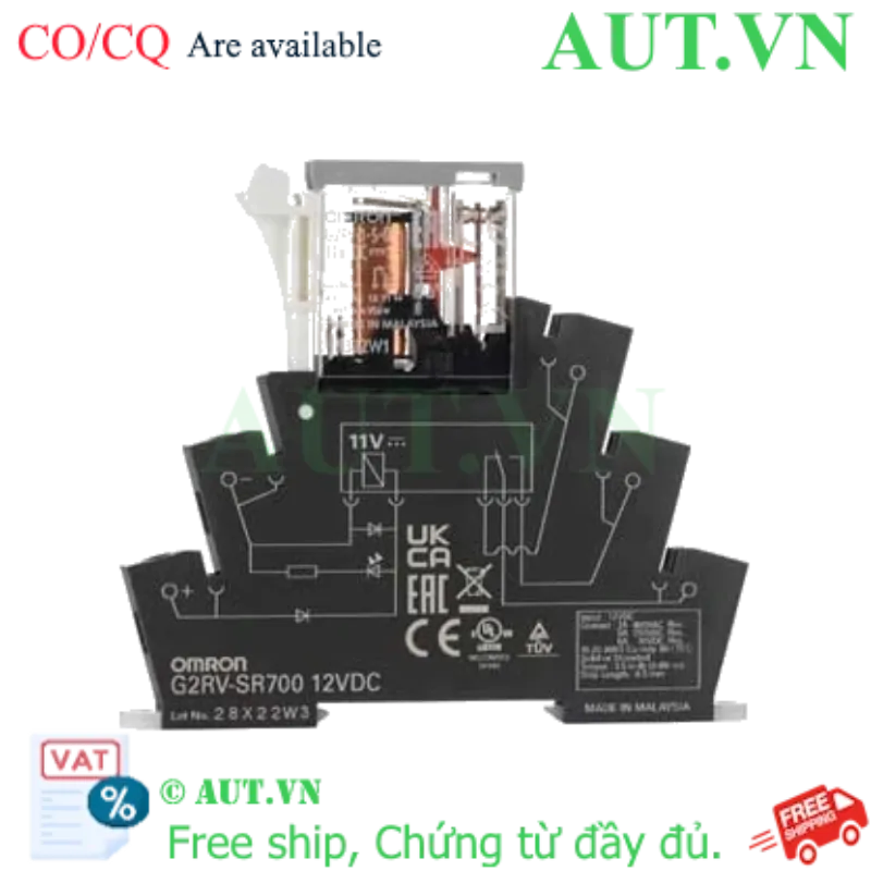 Ảnh của Rơ le trung gian Omron G2RV-SR700 DC12