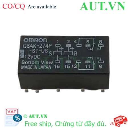 Ảnh của Rơ le trung gian Omron G6AK-274P-ST-US DC12