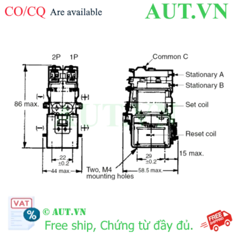 Ảnh của Rơ le trung gian Omron MM2XK DC100/110