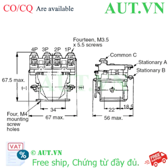 Ảnh của Rơ le trung gian Omron MM4B DC48