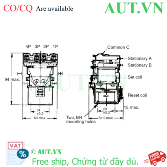 Ảnh của Rơ le trung gian Omron MM4K AC200/(220)