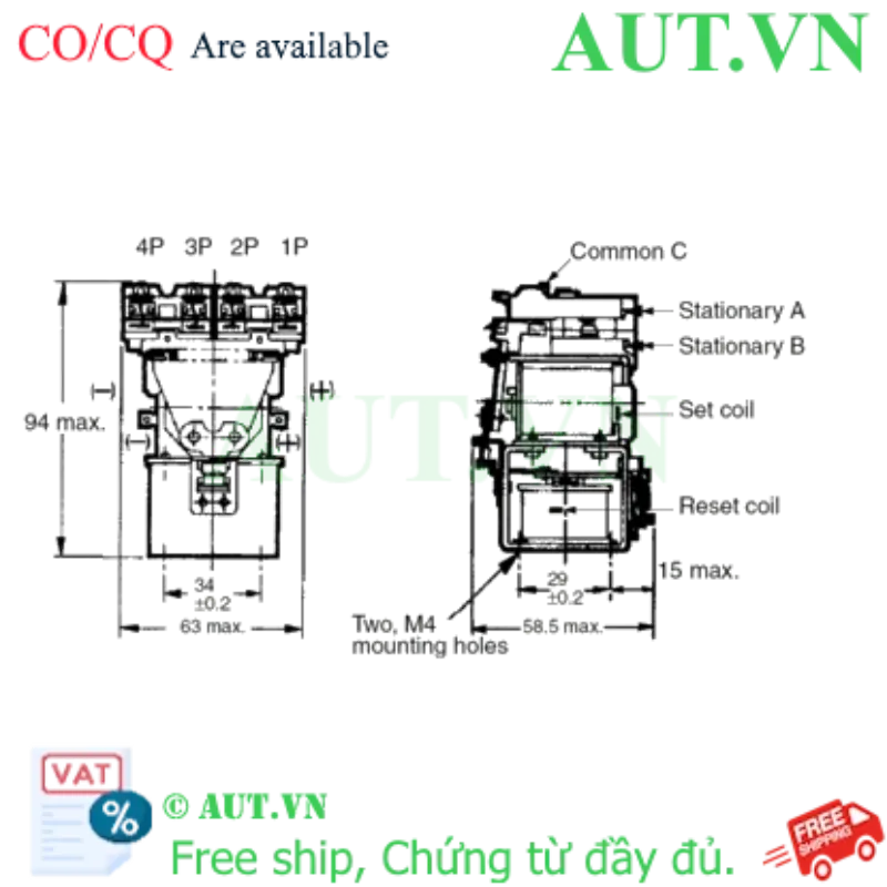 Ảnh của Rơ le trung gian Omron MM4K DC48