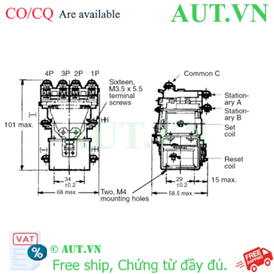 Ảnh của Rơ le trung gian Omron MM4KB AC200/(220)