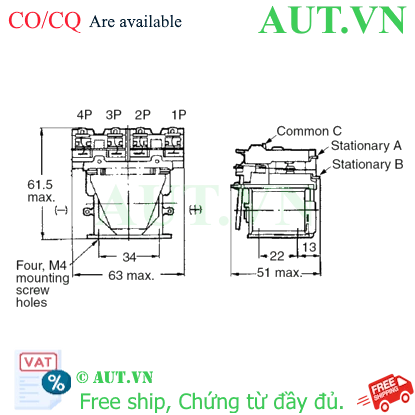 Ảnh của Rơ le trung gian Omron MM4X AC100/(110)