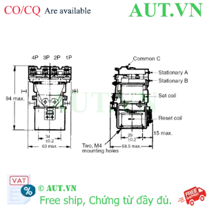 Ảnh của Rơ le trung gian Omron MM4XK AC100/(110)