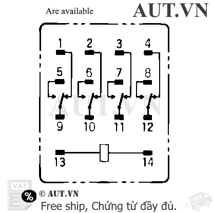 Ảnh của Rơ le trung gian Omron MY4ZH AC110/120