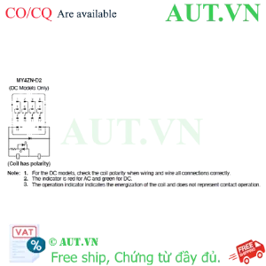 Ảnh của Rơ le trung gian Omron MY4ZN-D2 DC12