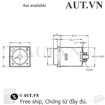 Ảnh của Timer Omron H3CR-A8-301 AC100-240/DC100-125