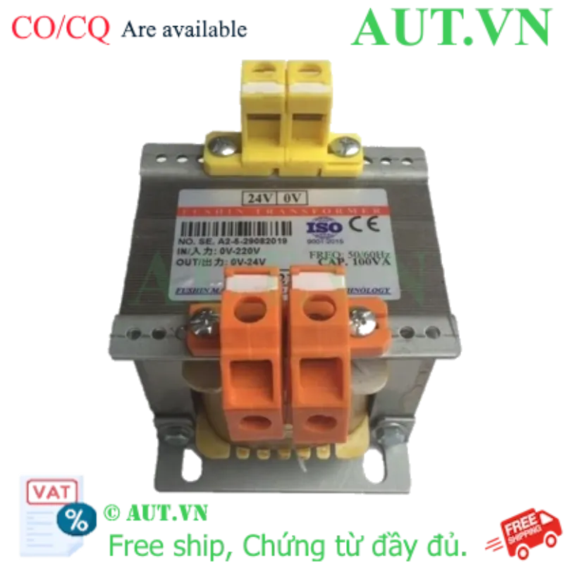 Ảnh của Biến áp cách ly 1 Pha 220V ra 24V 120VA (5A)