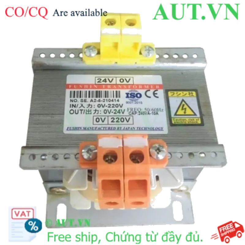 Ảnh của Biến áp cách ly 1 Pha 220V ra 24V 240VA (10A)