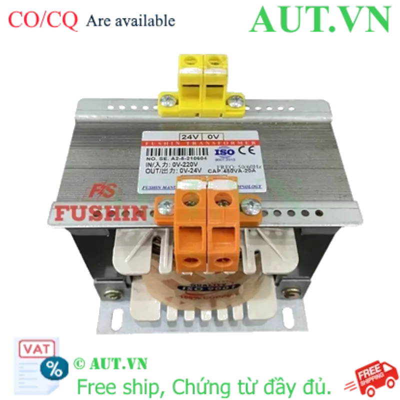 Ảnh của Biến áp cách ly 1 Pha 220V ra 24V 480VA (20A)