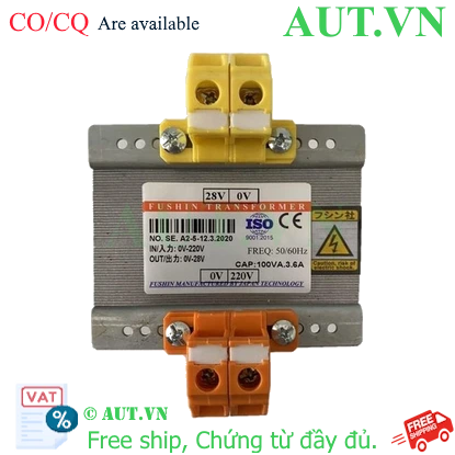 Ảnh của Biến áp cách ly 1 Pha 220V ra 28V-100VA